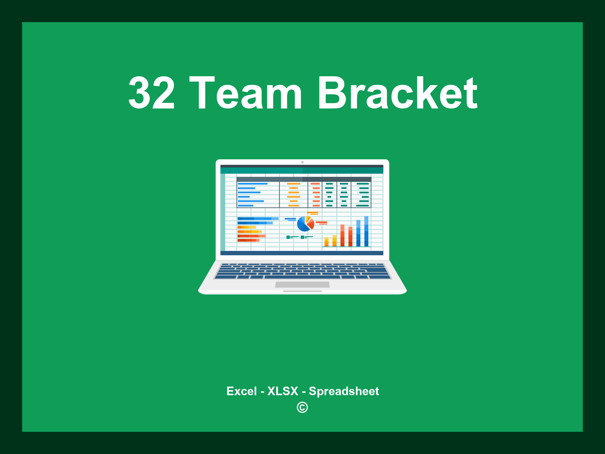 32 Team Bracket Template Excel