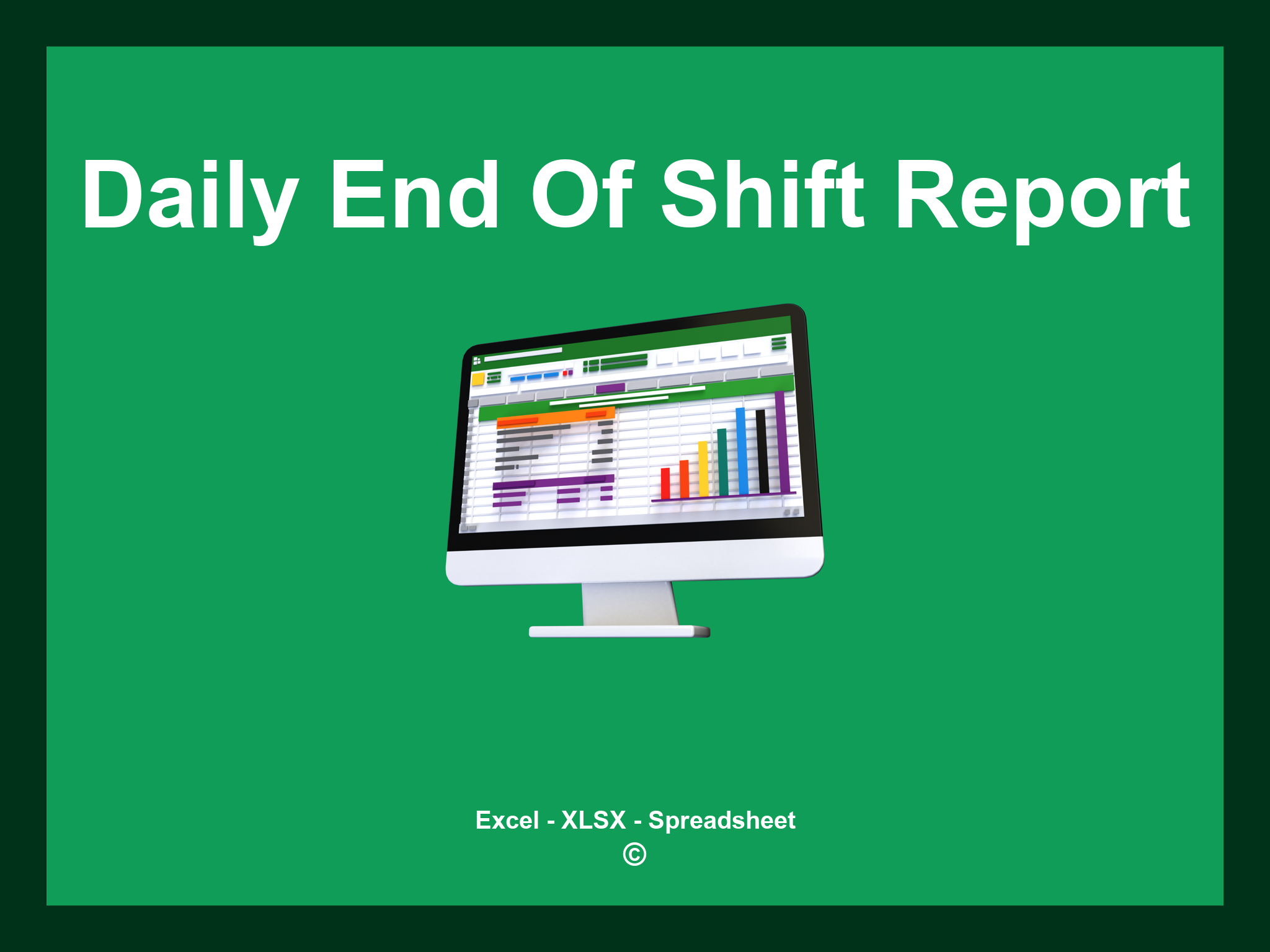 Daily End Of Shift Report Template Excel