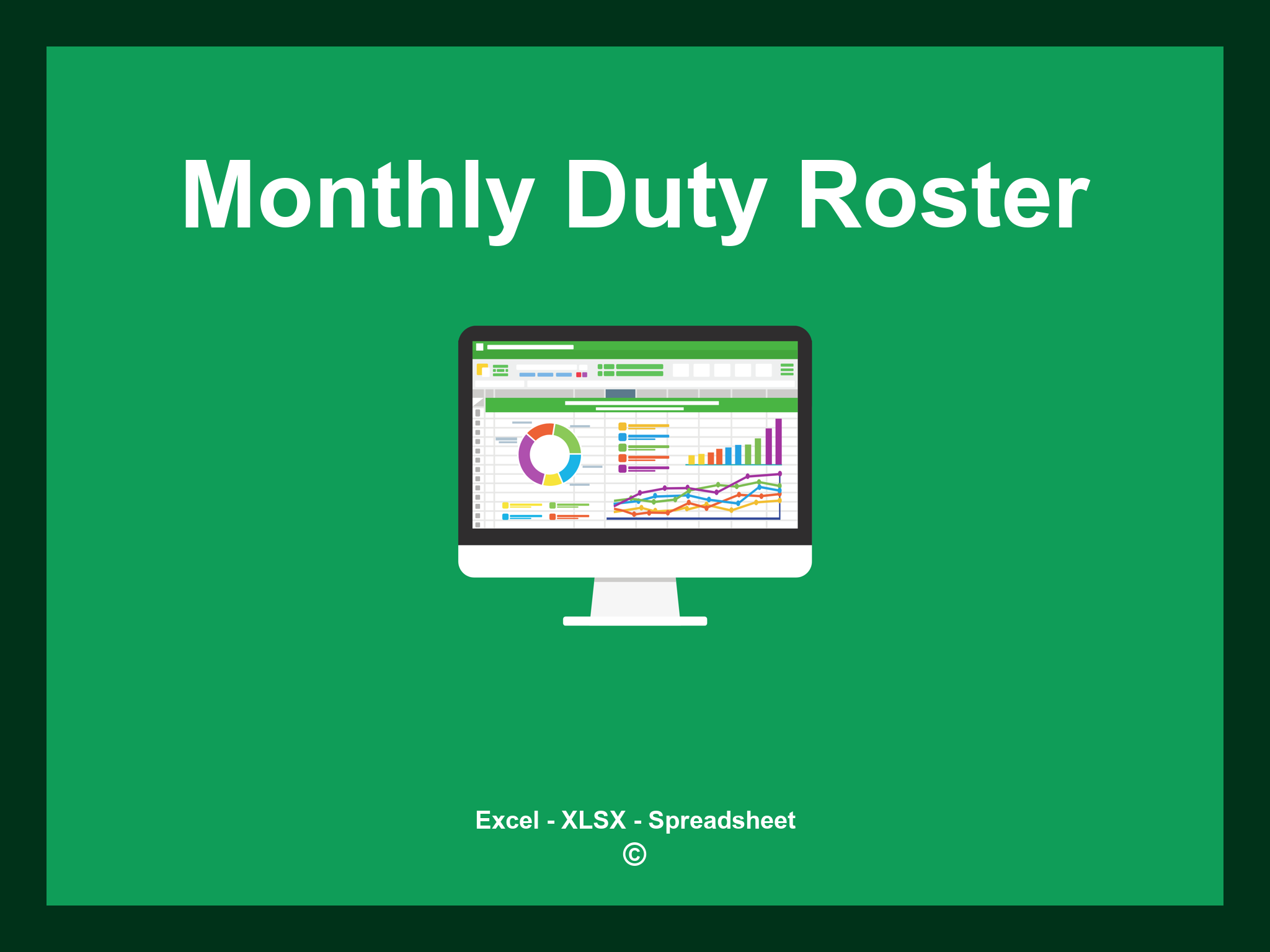 Monthly Duty Roster Template Excel