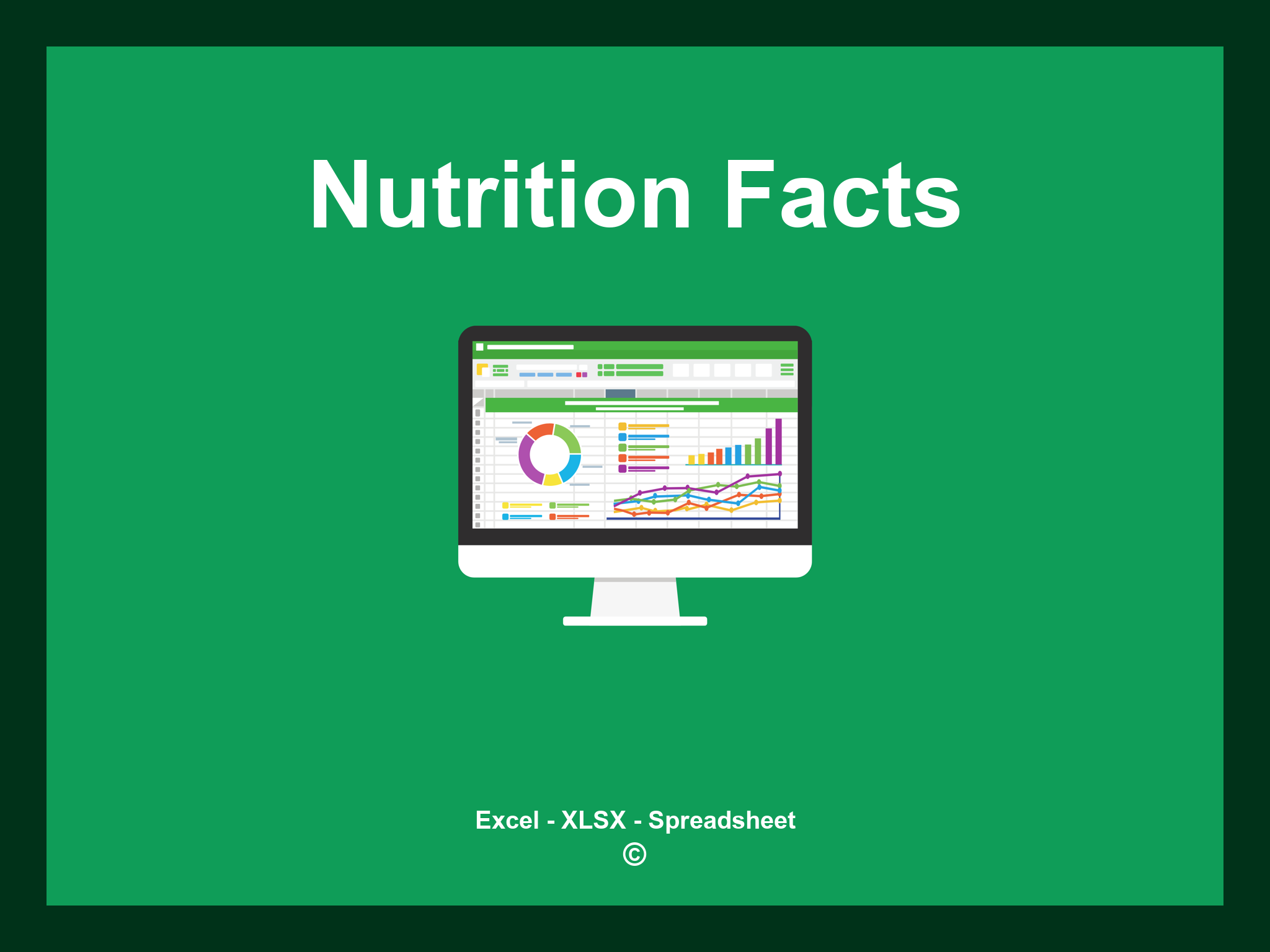 Nutrition Facts Template Excel